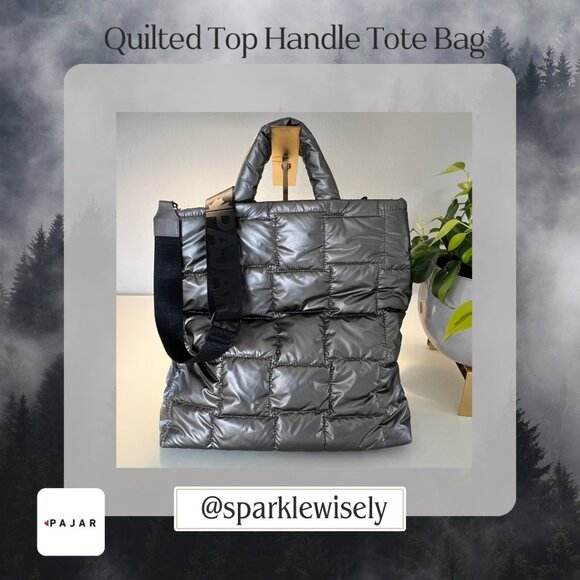 PAJAR Quilted Top Handle Tote Bag - Picture 5 of 16